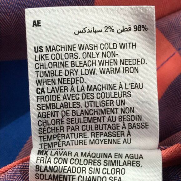 NEW Club Room Button Down Shirt Men's Small Buffalo Plaid Long Sleeve Stretch - Picture 7 of 9